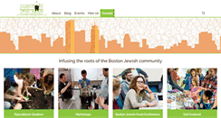 Desktop Screenshot of beantownjewishgardens.org